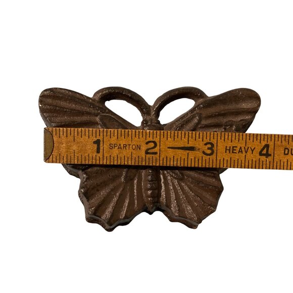 Vintage Cast Iron Butterfly Trinket Box - Picture 5 of 5